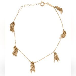 Catbird Tassel Bracelet 14k